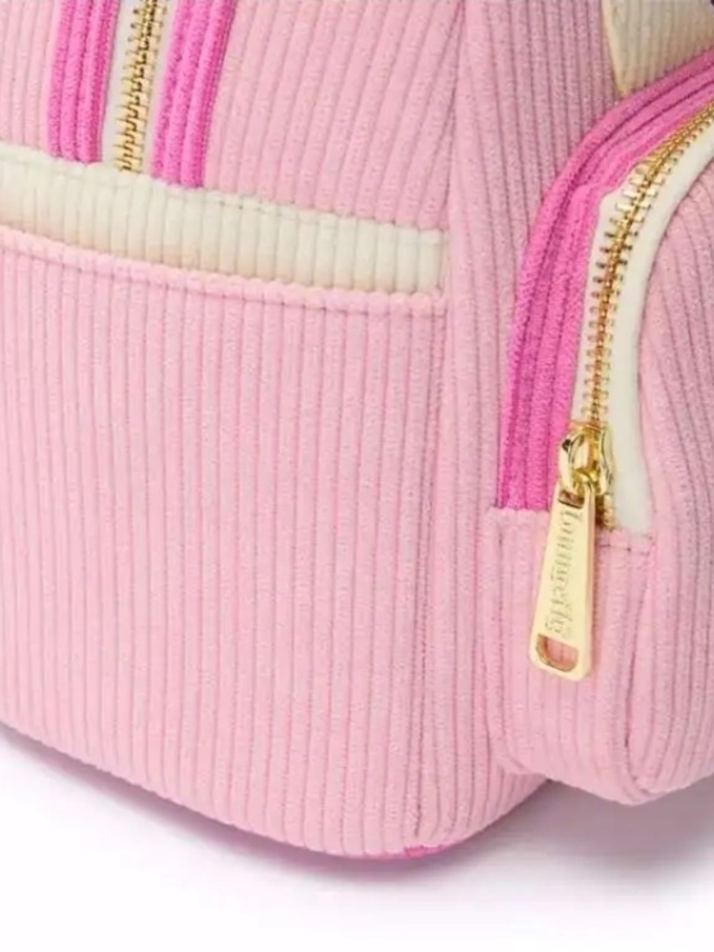 2025 Disney Parks Loungefly Toy Story 3 Lotso Pastel Corduroy Mini Backpack NEW - Picture 3 of 3